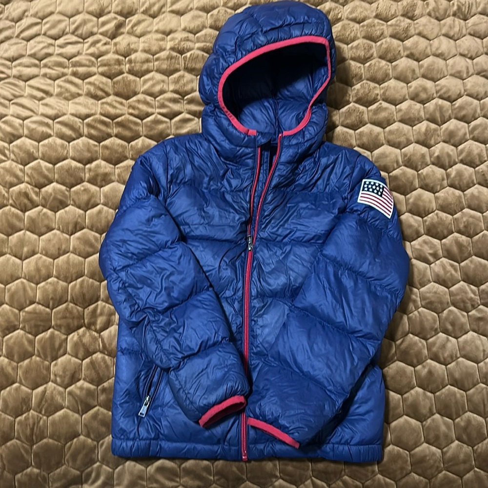 EUC Ralph Lauren Polo Boys Packable Coat w/ Hood - M (10/12)